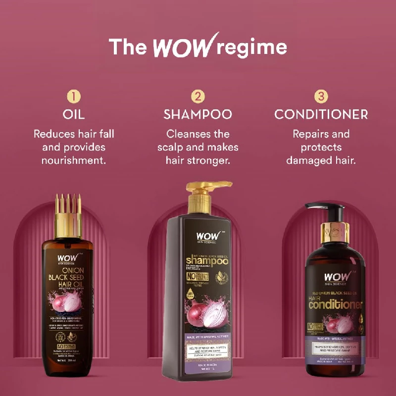 WOW Skin Science Onion Oil Shampoo, 1 L-7.webp